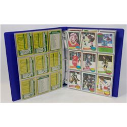 BINDER OF OPEECHEE CARDS 1977-79, 1980-81, 1981-82