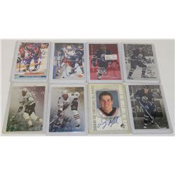 LOT OF 9 AUTOGRAPHED OILER CARDS