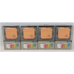 LOT OF 4 MAGIC VIBRATION SPEAKERS