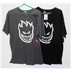 Image 1 : LOT OF 2 SPITFIRE T-SHIRTS - GREY & BLACK - LARGE