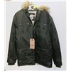 Image 1 : BRAVE SOUL SIZE LARGE BLACK WINTER COAT