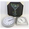 Image 1 : 2 WALL CLOCKS AND OLIVES GONE WILD CANVAS PICTURE