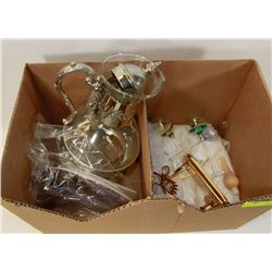 ESTATE BOX OF GLASSWARE AND MORE