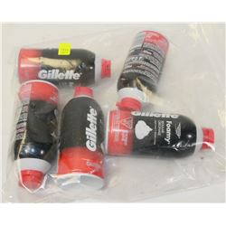BAG OF GILLETT REGULAR SHAVE FOAM