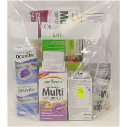 BAG OF ASSORTED MULTIVITAMINS