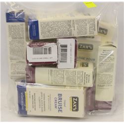 BAG OF ZAXS BRUISE CREAM AND SCAR CREAM