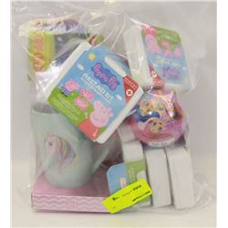 BAG OF ASSORTED KIDS FIRST AID KITS AND MORE