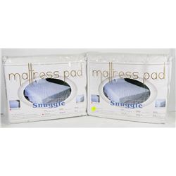 LOT OF TWO SNUGGLE MATTRESS PADS SIZE TWIN XL