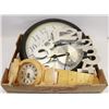 Image 1 : 3 PC ASSORTED WALL CLOCKS (WORKING)