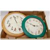 Image 1 : TWO VINTAGE BIRD MOTIFF WALL CLOCKS
