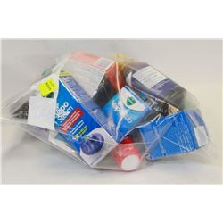 BAG OF COUGH AND COLD RELIEF INCLUDING VICKS,