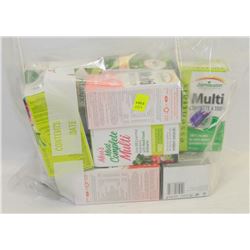 BAG OF ASSORTED MULTIVITAMINS AND SUPPLEMENTS