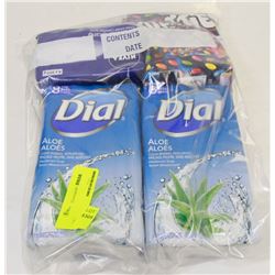 BAG OF ASSORTED BAR SOAP AND SMARTIES