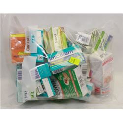 BAG OF ASSORTED OVER THE COUNTER MEDICINES INCLUDING