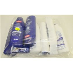 BAG OF ASSORTED SHAMPOOS AND BODY WASHES