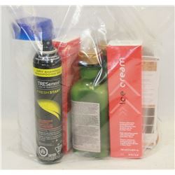 BAG OF ASSORTED PRODUCTS INCLUDING HAR DYE,