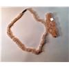 Image 1 : 11)  ROSE QUARTZ NECKLACE & MATCHING