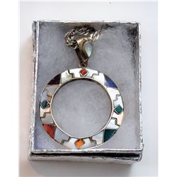 9)  VINTAGE TURQUOISE, CORAL & ABALONE