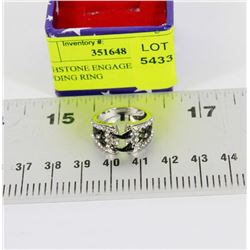 BIRTHSTONE ENGAGEMENT WEDDING RING