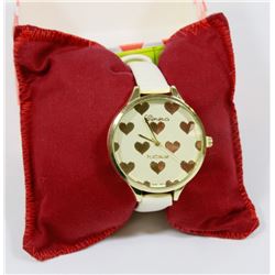 NEW GENEVA HEARS  QUARTZ ANALOG WOMENS DRESS WATCH