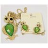 Image 1 : GREEN OWL NECKLACE SET