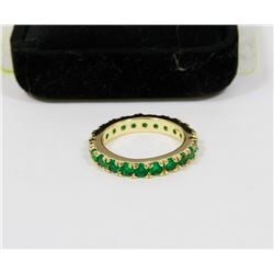 10KT TOURMALLIN BAND RING