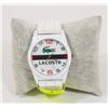 Image 1 : LACOSTE WHITE WATCH WITH STAINLESS STEEL BACK.