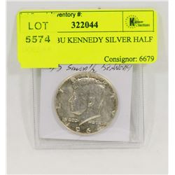 1964 USA BU KENNEDY SILVER HALF DOLLAR