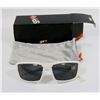 Image 1 : SPY DIRK MATTE WHITE/ GREY SUNGLASSES (MODEL: