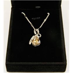 PEACH FASHION NECKLACE WITH