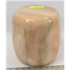 Image 1 : CORAL COLOR STONE LIDDED JAR/URN 9" TALL