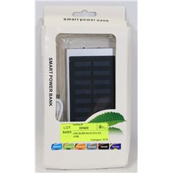 1- NEW SLIM 20,000 MAH SOLAR POWER BANK