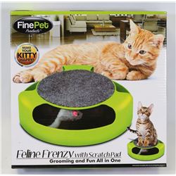 NEW FINE PET FELINE FRENZY WITH SCRATCH PAD