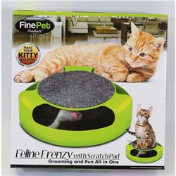 NEW FINE PET FELINE FRENZY WITH SCRATCH PAD