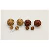 Image 1 : 2 PAIRS OF NEW "DOUBLE THE FUN" SPARKLE BALLS STUD