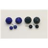 Image 1 : 2 PAIRS OF NEW "DOUBLE THE FUN" SPARKLE BALLS STUD