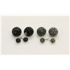 Image 1 : 2 PAIRS OF NEW "DOUBLE THE FUN" SPARKLE BALLS STUD