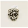 Image 1 : NEW GOTHIC SKULL BIKER RING SIZE: 7