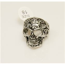 NEW GOTHIC SKULL BIKER RING SIZE: 8