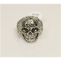 NEW GOTHIC SKULL BIKER RING SIZE: 10