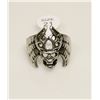 Image 1 : NEW GOTHIC SKULL BIKER RING SIZE: 11