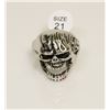 Image 1 : NEW GOTHIC SKULL BIKER RING SIZE: 11