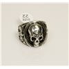 Image 1 : NEW GOTHIC SKULL BIKER RING SIZE: 12