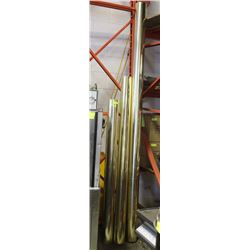 BRASS FINISHED DECOR POSTS 3 PIECES