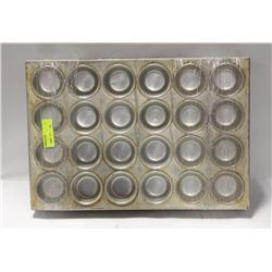 LOT OF 7 ALUMINUM MUFFIN TRAYS