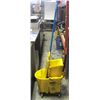 Image 1 : RUBBERMAID MOP BUCKET W/ WRINGER & MOP AND SIGN
