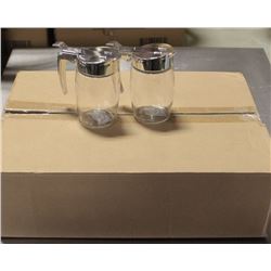 LOT OF 12 NEW CHROME SUGAR/SYRUP DISPENSER