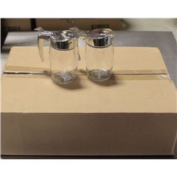 LOT OF 12 NEW CHROME SUGAR/SYRUP DISPENSER