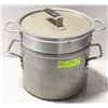 Image 1 : DOUBLE 12QT POTS WITH LID