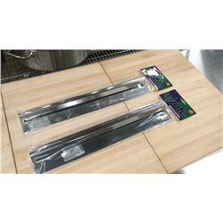 18" STAINLESS STEEL ORDER RAILS - LOT OF 2
